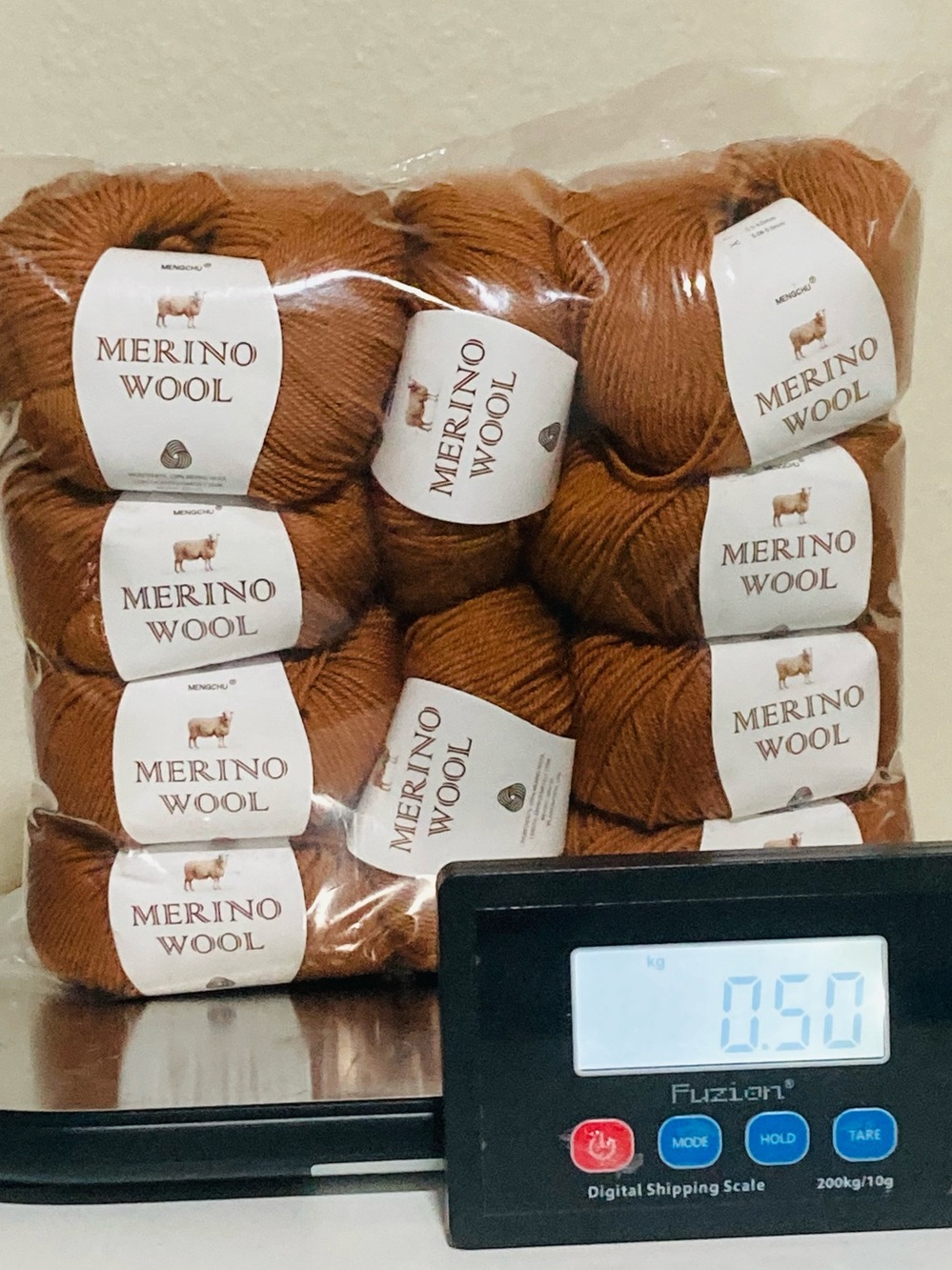 10 NWT (490g+ total) 100% Merino Wool Yarn by Mengchu in Fall Leaves